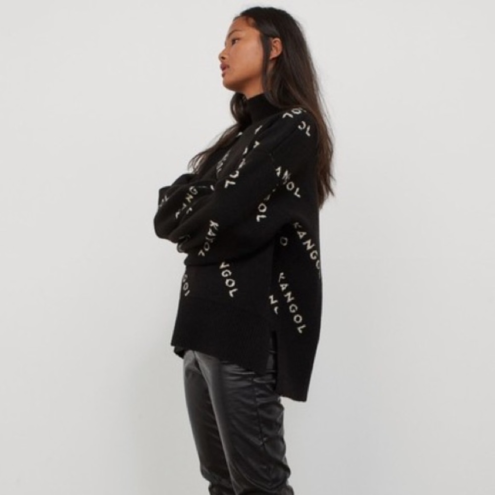 KANGOL x H&M blogger favorite black sweater oversized - Picture 7 of 7
